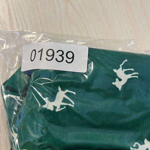 Cissy’s May Green Girls Dress M Holiday White Deers 100% Cotton Christmas - Picture 9 of 9